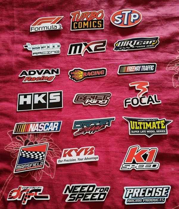 21 Autocolantes Adesivos Racing - Portes de envio Grátis
