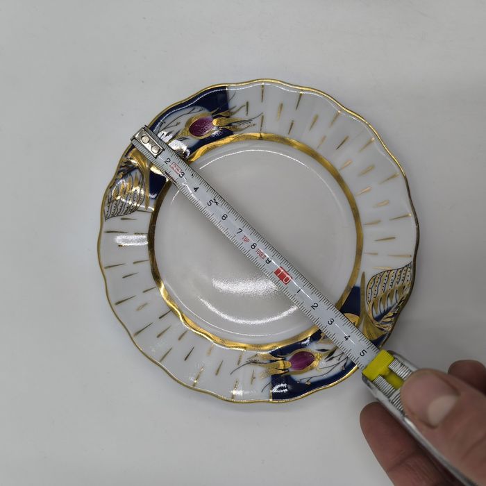 Łomonosow Talerzyk Filiżanka Porcelana