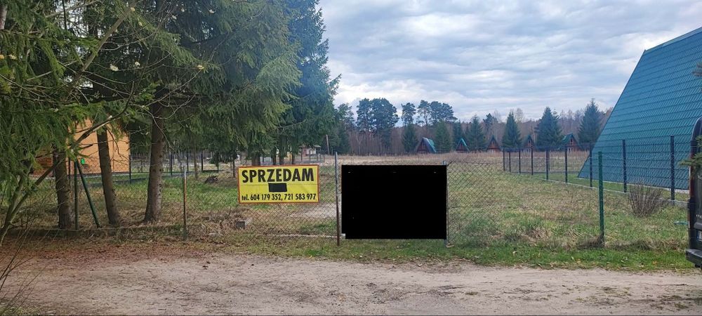 Działka budowlana nad jeziorem  Okuninka – pohled 2