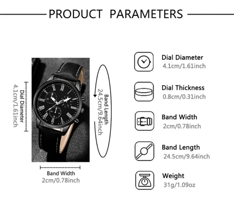 Стильний чоловічий годинник