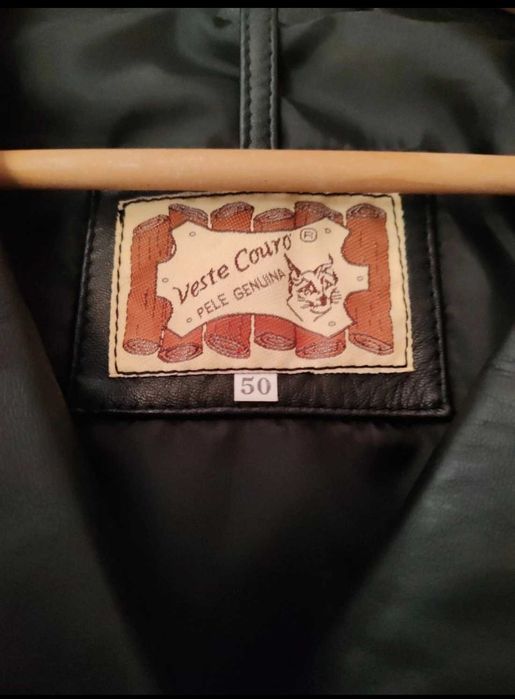 Casaco pele genuína