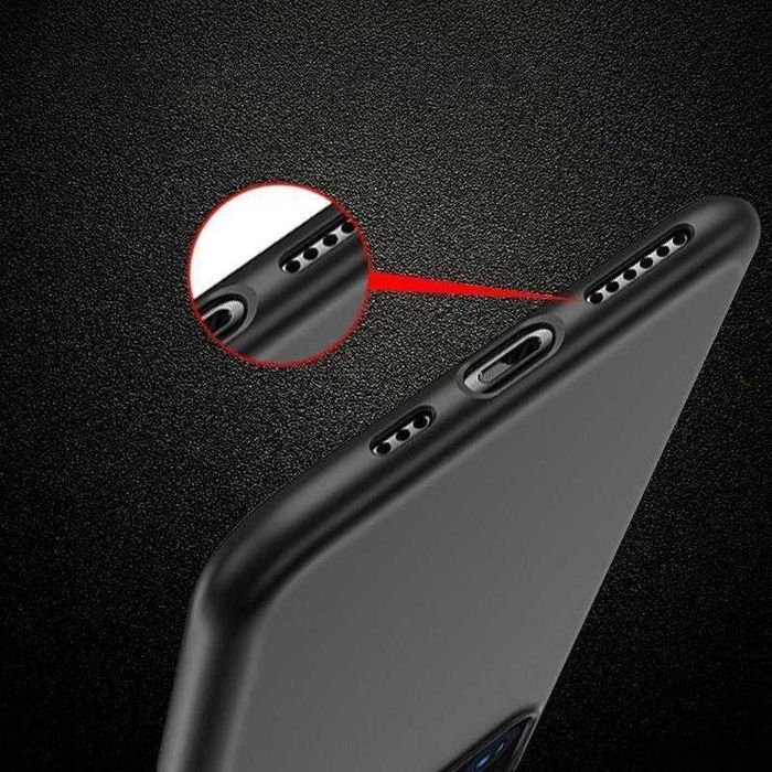 Cienki czarny silikonowy pokrowiec etui do Xiaomi Redmi Note 12 Pro+