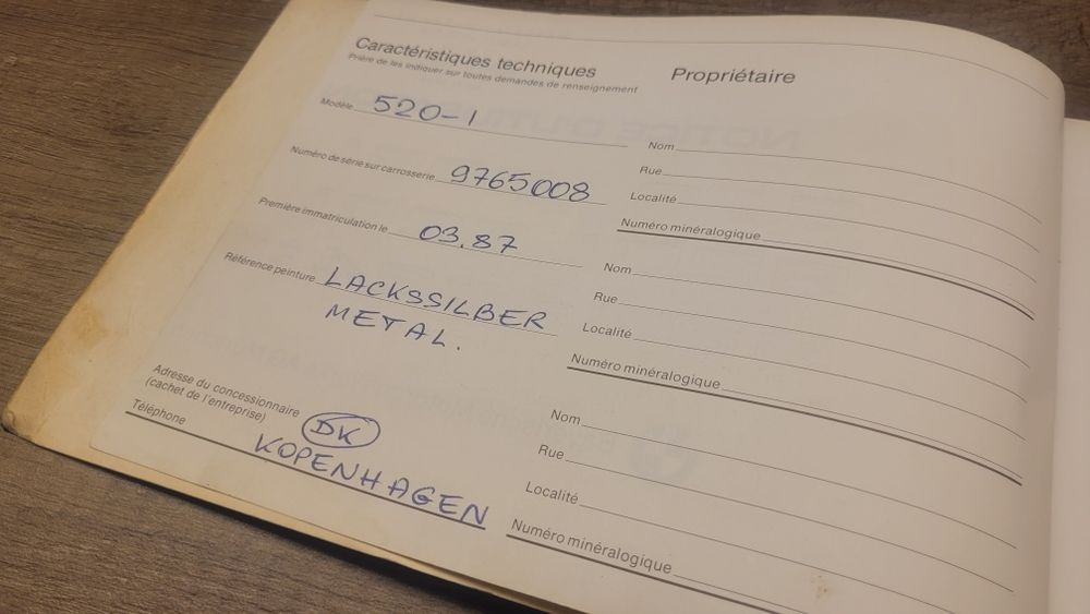 BMW E28 518, 520i, 525i 525e, 528i 524td instrukcja obsługi 1983