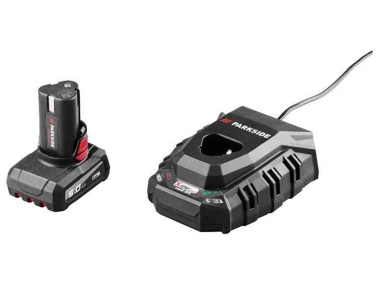 Aparafusadora com Percussão 80Nm Parkside Performance 12 V