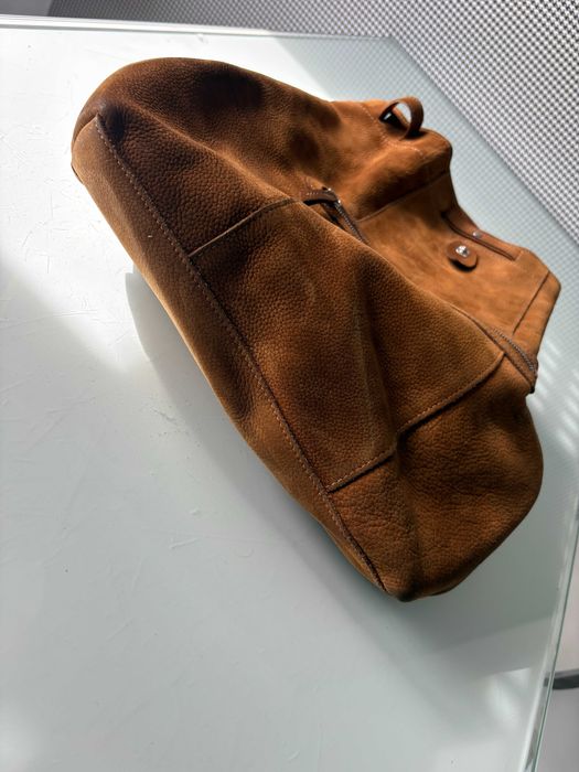 Mochila Longchamp camel autêntica