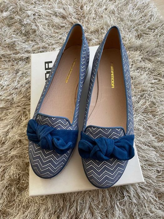 Primamoda 37 nowe niebieskie kokarda wysyłka 0zł