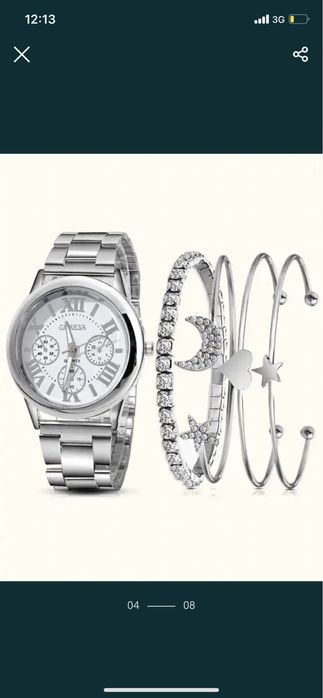 Часи женские,часы наручные комплект,часи жіночі бижутерия украшения