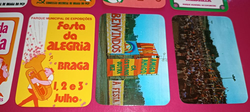 Raros e antigos calendários de bolso da edição Coleção Festa da Alegri