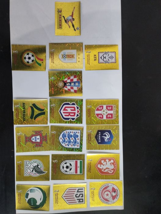 cromos dourados Mundial Qatar 22(inclui cromo 00)