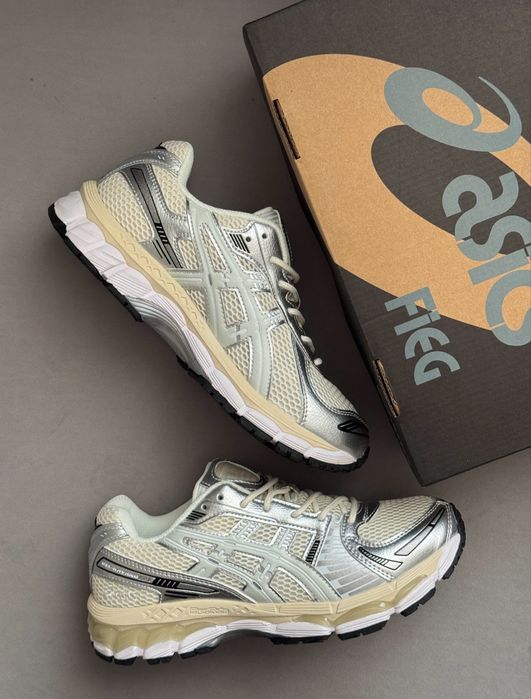 Топ Якість! Кросівки Asics Gel-Kayano 12.1 Cream Pure Aqua x Ronnie Fieg•асікс (білі),asics