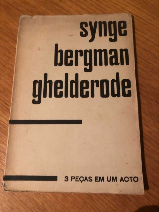 3 PEÇAS EM UM ACTO     Synge   Bergman    Ghelderode