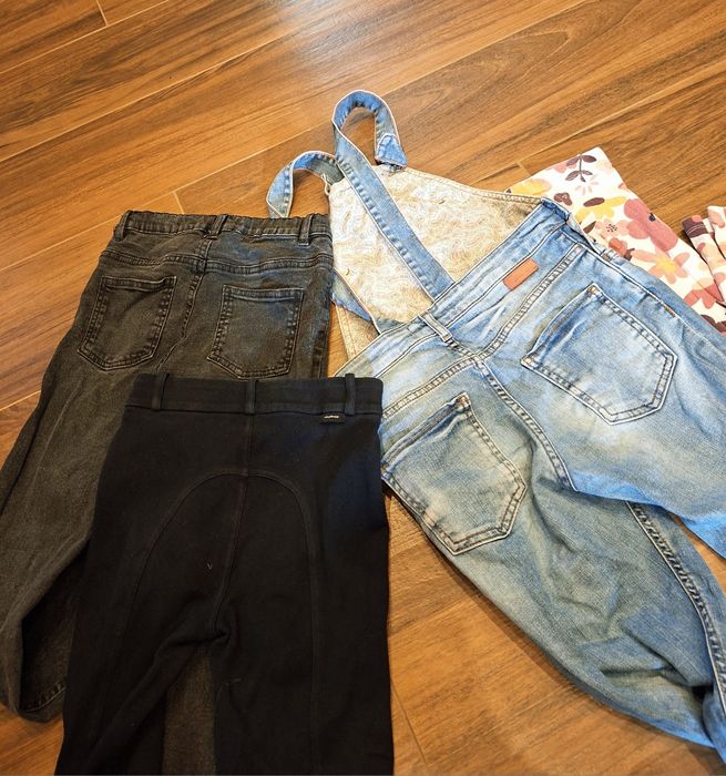 Jeansy, spodnie, legginsy 128-134