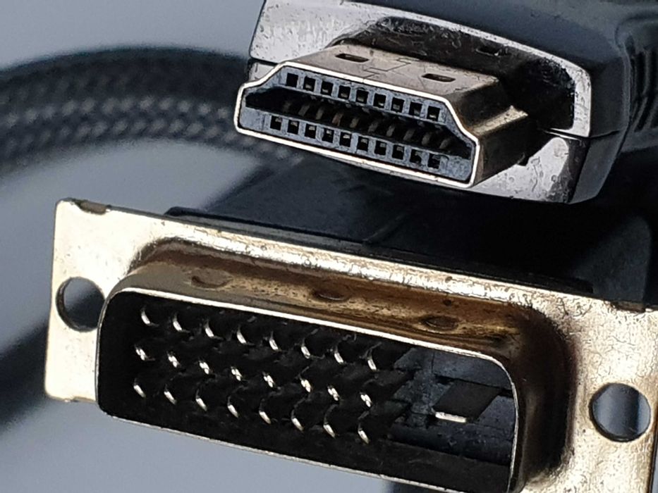 Кабель HDMI - DVI-D (24+1) 1.5 м  Premium Class плетений (позолочений)