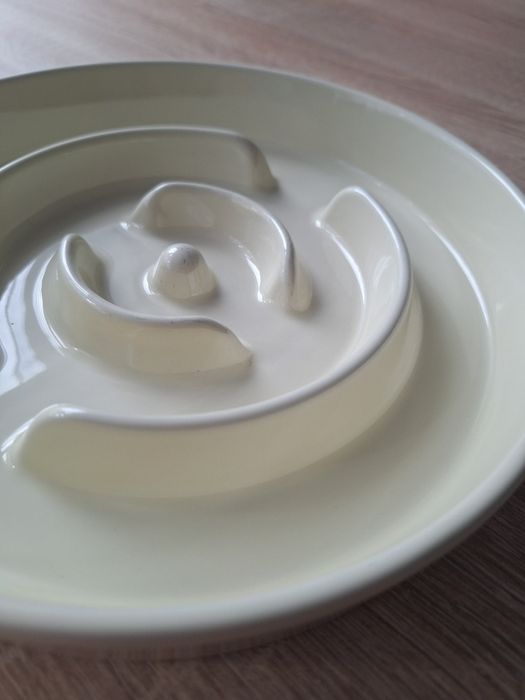 Miska spowalniająca jedzenie dla psa ceramiczna