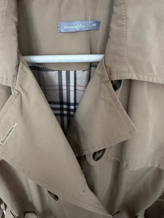 Klasyczny beżowy Trencz Lauren MANIFIQ rozm. M