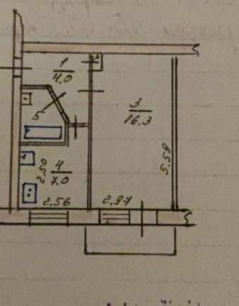 Продається 1-кімн. квартира Космічний р-н