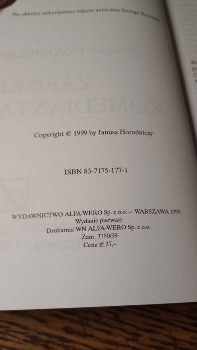 Zapiski komedianta. Janusz Horodniczy