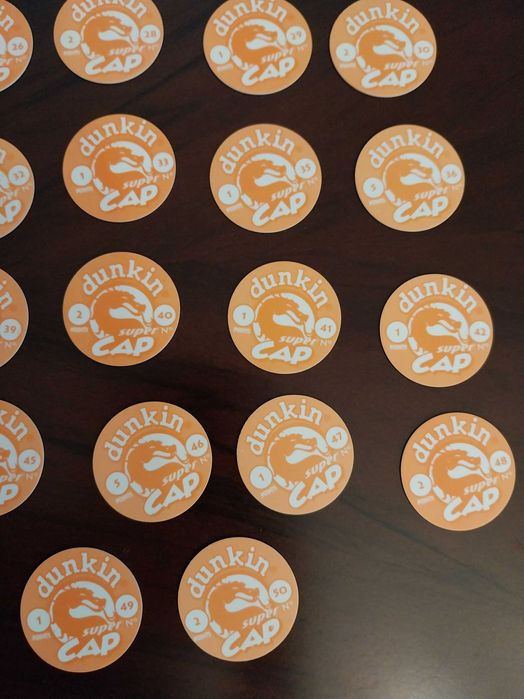 Lote 37 Dunkin Super Caps, Tazos