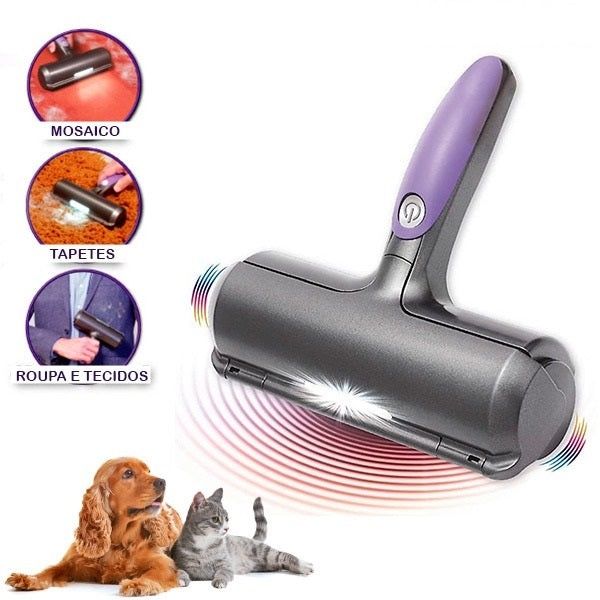 Removedor vibratório de pelos com luz LED