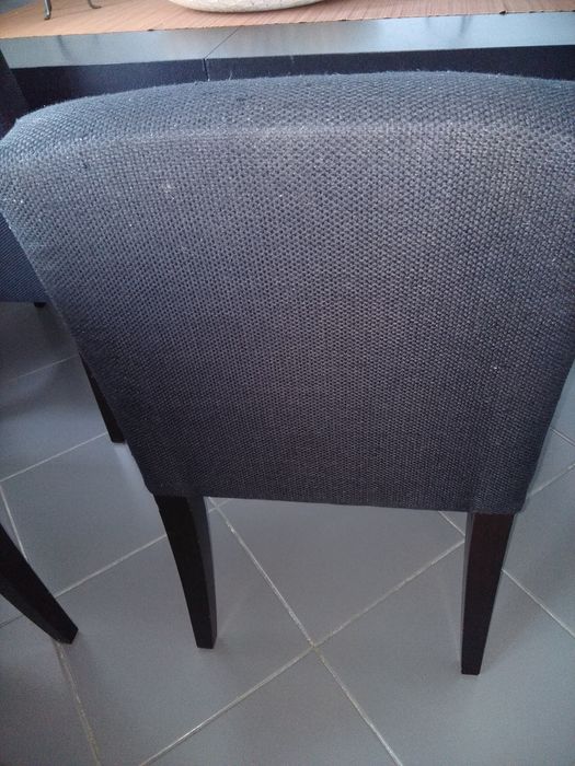 Conjunto de 4 cadeiras cinza