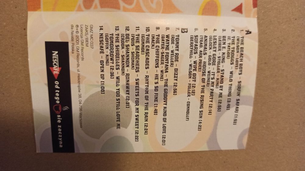 Kolorowe lata 60-te kaseta