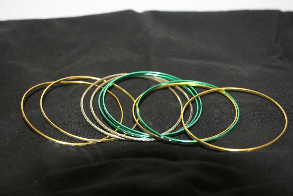 Conjunto 9 Pulseiras Metálicas