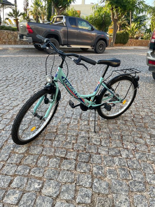 Bicicleta Semi-Nova KREATIV Junior 24''•3 Mudanças •Luzes & Refletores