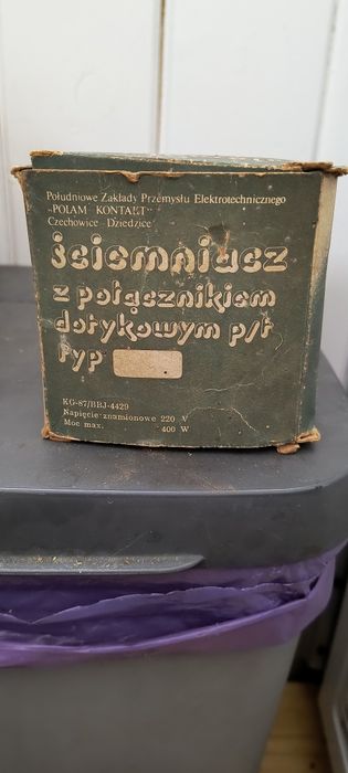 Ściemniacz dotykowy RS-5 POLAM PRL | Unikatowy FULL SET | BOX | 1993