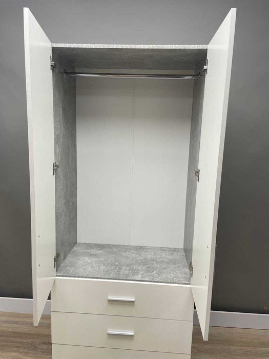 Шафа двохдверна з шухлядами «Вероніка», пенал для спальні, шкафдлядома