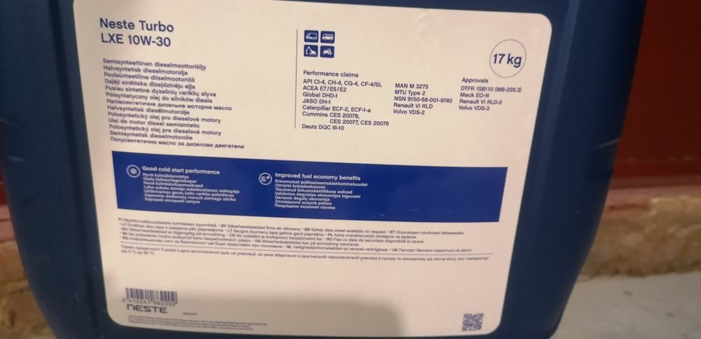Neste Turbo LXE 10w-30 20л