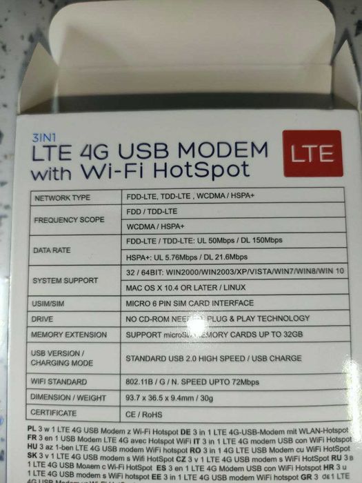 Модем роутер LTE wi-fi USB модем 150 Мбит/с Качественный!