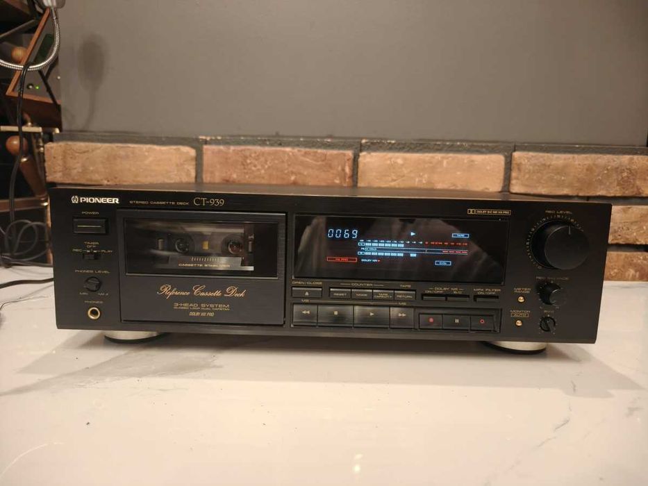 PIONEER CT-939 Legendarny magnetofon kasetowy ! Flagowy model