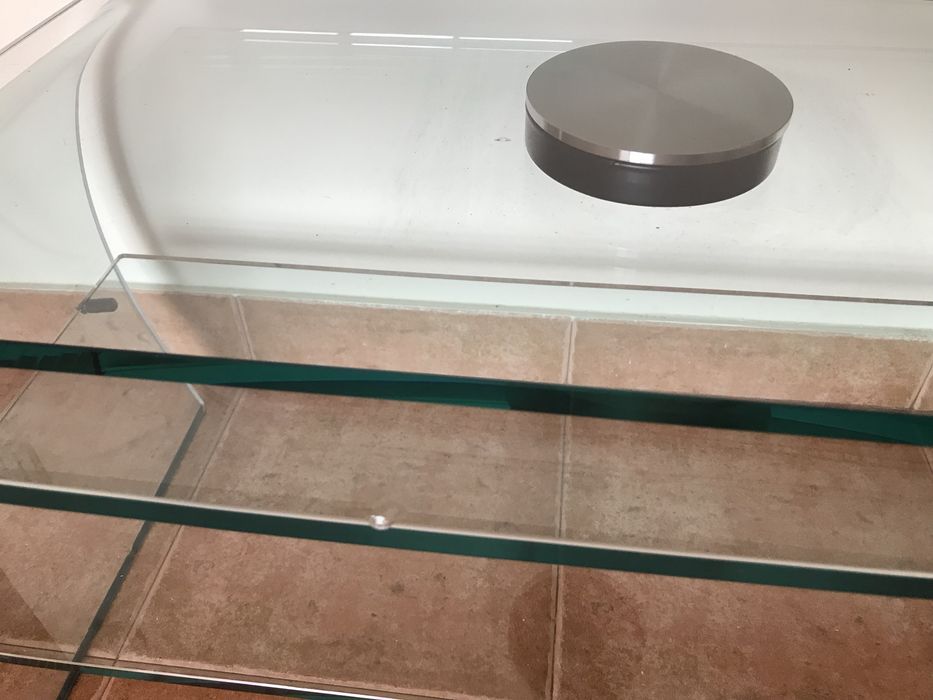 Mesa apoio tv vidro design SICA