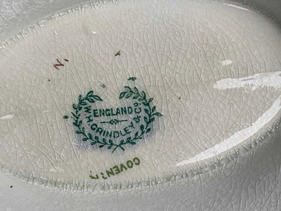 Molheira de porcelana W.H. Grindle, Imperial. Antiguidade