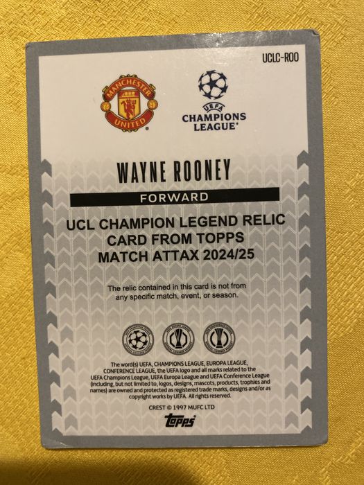 Match Attax Wayne Rooney