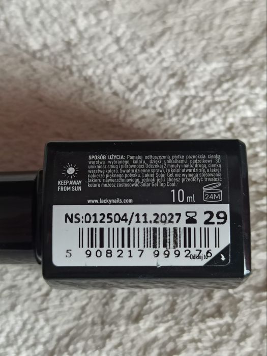 Lacky Nails Solar Gel Lakier do paznokci kolor miętowy 10 ml