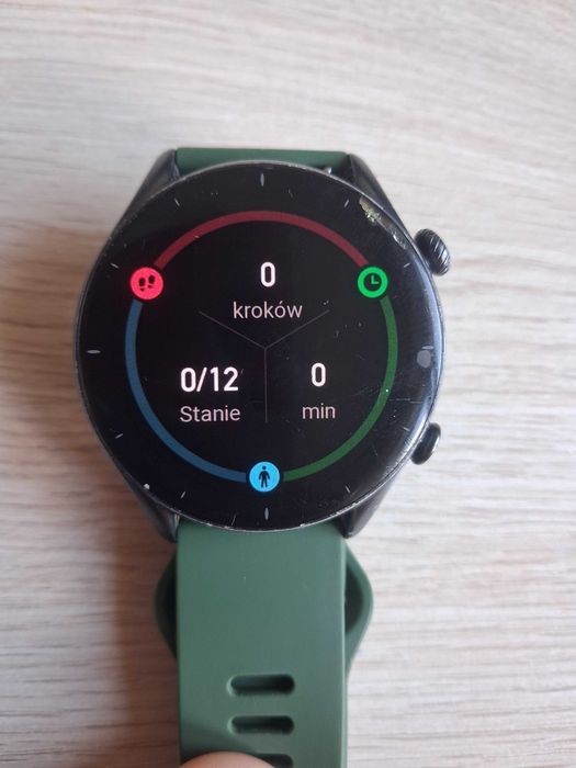 Smartwatch Amazfit GTR 3 uszkodzony z ładowarką zegarek opaska A 1971