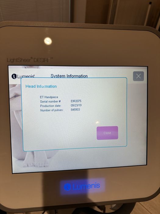 Lumenis lightsheer desire laser do depilacji