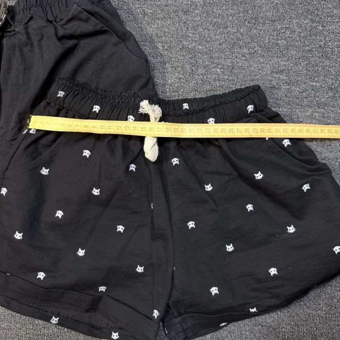 Жіночі шорти літні чорні котонові шорти на резинці розмір S-M бавовна