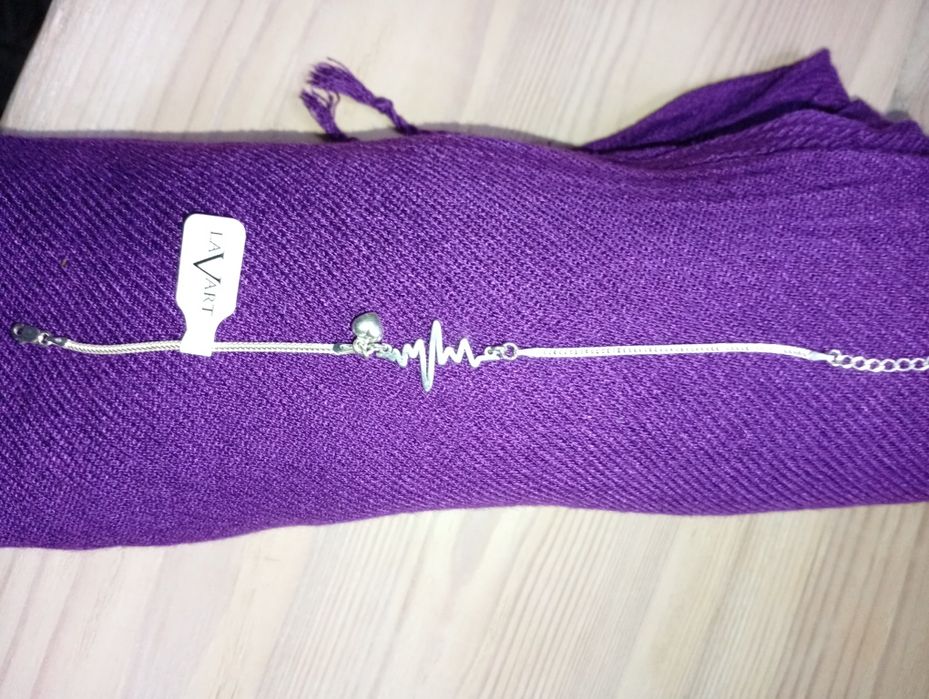 Bransoletka srebrna nowa, EKG