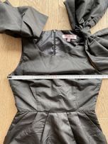 Asos sukienka czarna kokardy xs