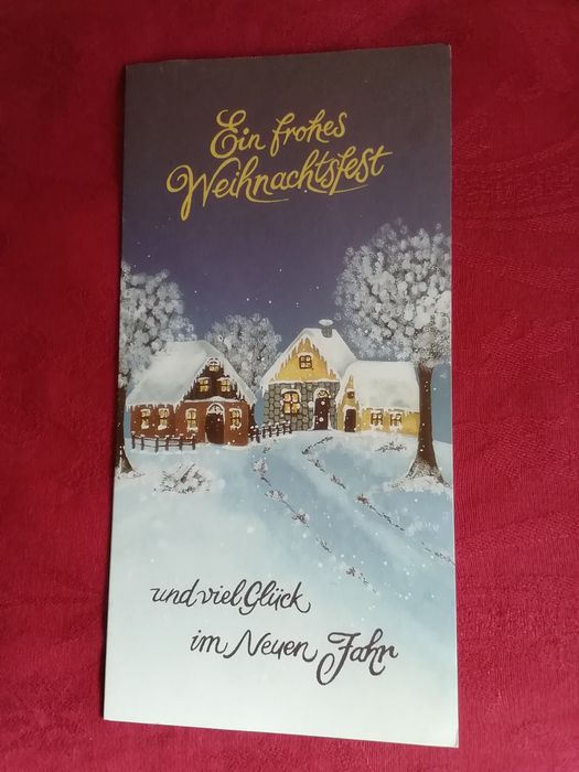 Postal de Natal, alemão