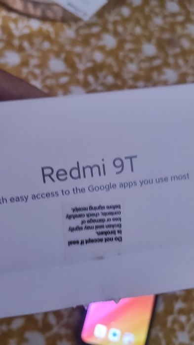 Telemóvel Redmi 9t em excelente estado com extras