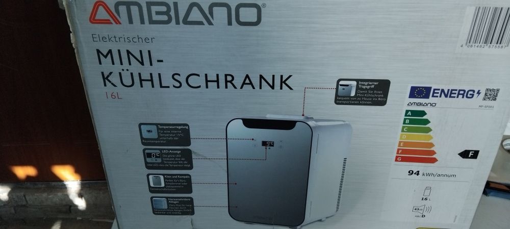 Mini lodowka ambiano 16l
