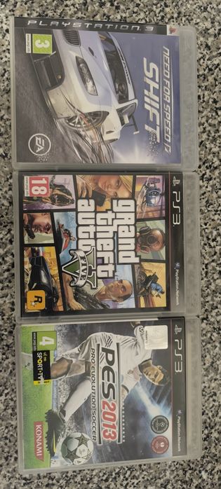 Grand theft auto 5/Need for speed shift/Pro evolution soccer 2013 Ps3