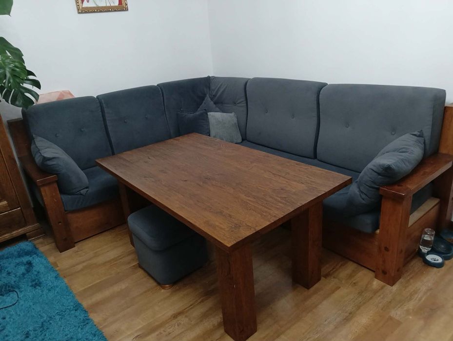 Meble dębowe stół kanapa komoda rtv