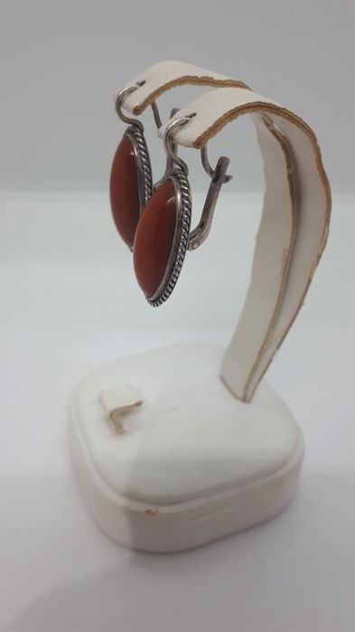 Серьги серебро 875пр.