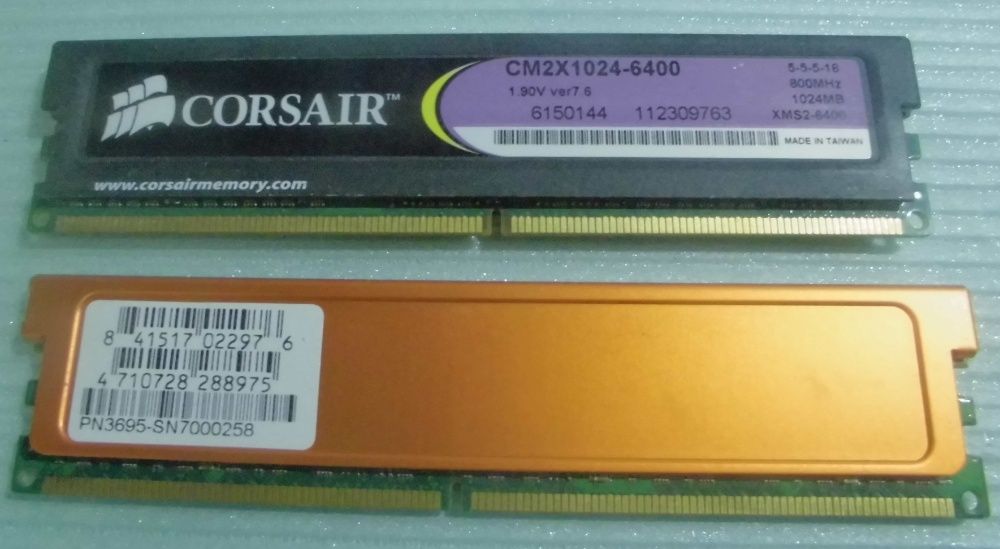 Оперативка для комп"ютера DDR2-1 Gb та 512Мб - є кількість
