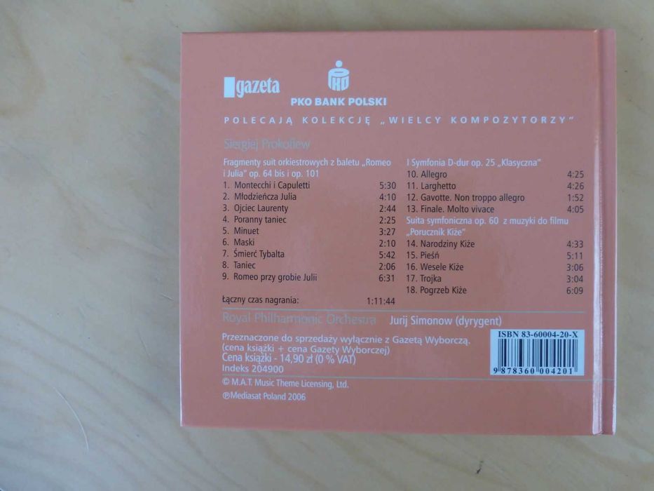Prokofiew CD Wielcy Kompozytorzy cz. 14 Biblioteka Gazety Wyborczej