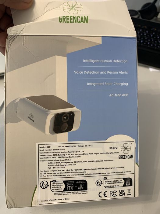 Zewnętrzna inteligentna kamera solarna.